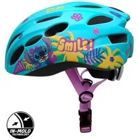 Seven Polska Kinderfahrradhelm Disney Fahrradhelm In-Mold, "STITCH", M: 52-56cm, ab ca. 6 Jahre