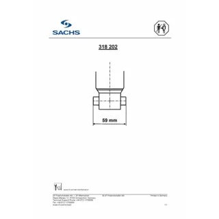 Sachs Sto?d?mpfer hinten Audi Seat Skoda VW 318202