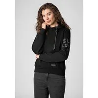 SUBLEVEL Kapuzenpullover Damen Hoodie mit auffälligen Prints auf Ärmel und Sweater, Kapuzensweatshirt mit Kängurutasche, mit Kapuze