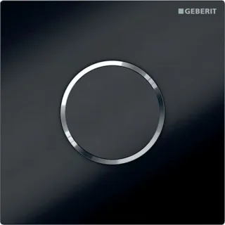 Geberit HyTronic Urinal-Steuerung Sigma10 schwarz/verchromt Zink-Druckguss berührungslos Infrarot/Ba 116035KM1