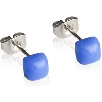 ALEXASCHA Paar Ohrstecker Minimalistische Stecker für jeden Tag • hypoallergener Glasschmuck