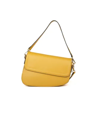 Giulia Monti Schultertasche Senf