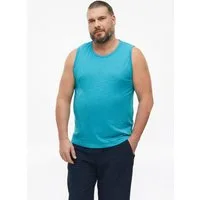 s.Oliver Muskelshirt T-Shirt Meliertes Tanktop aus Baumwollmix
