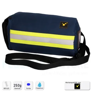 Atemschutzmasken-Tasche | tee-uu | RESPI LIGHT | kompakt | gepolstert | passt für eine Vielzahl an Masken | stufenlos verstellbarer Dual-Trageriemen Standard