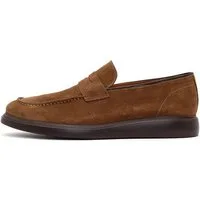 Derimod Lässige Loafer aus Veloursleder Loafer Echtes Wildleder, Lederfutter, EVA-Sohle, Slip-on-Stil