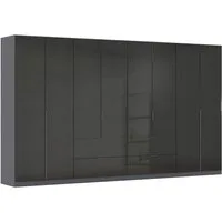 OTTO home Drehtürenschrank Kleiderschrank Schrank Garderobe AGORDO mit Dekor- oder Hochglanzfront (in zwei Griff-Farben, Breite 360 cm) mit Außenschubkästen, Serie in 7 Breiten und 2 Höhen MADE IN GERMANY