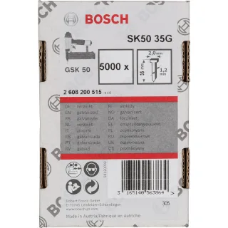 Bosch Senkkopf-Stift SK50 16G, Drahtmaß 1,2 mm, verzinkt - 2608200515