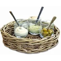 Mirabeau Tablett Tablett Duras braun, 100% Rattan, 100% Rattan (calamus tetradactylus hance)