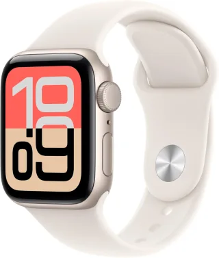 Apple Watch SE 3 (2025) [GPS inkl. Sportarmband S/M polarstern] 40mm Aluminiumgehäuse polarstern