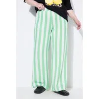 Studio Untold Schlupfhose Musselin-Hose Wide Legs Streifen Elastikbund
