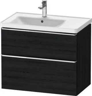 Duravit D-Neo Waschtischunterbau wandhängend Eiche Schwarz Matt 784x452x625 mm - DE4357010160000 DE4357010160000
