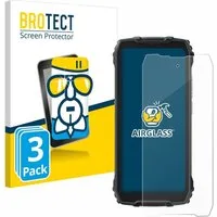 BROTECT Displayschutzglas Folie für Blackview BV7300, 3 Stück, Schutzfolie Glas Panzer Display Schutz klar