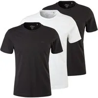 s.Oliver T-Shirt Casual (2-tlg) mit Logo, schlicht, unifarben, Basic, moderner Look im 2er Pack