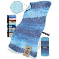 NirvanaShape Strandtuch Reise Handtuch Strandtuch XXL - Strandhandtuch, Mikrofaser Badetuch