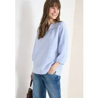 CECIL Shirtbluse mit gestreiftem Seersucker-Look