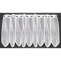Gardinen Kranzusch Scheibengardine mit Welle (1 St), Stangendurchzug, transparent, Stablöcher,transparent,verschiedene Höhen, Breiten