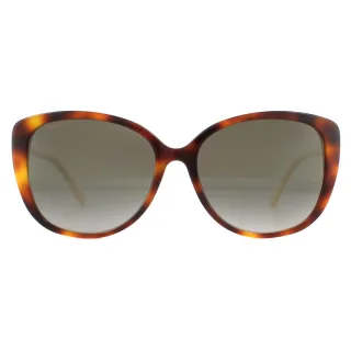 Jimmy Choo Sonnenbrille ALY/F/S 086 HA Havanna Braun Braun Verlauf