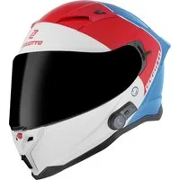 Bogotto Motorradhelm H153 BT SPN Bluetooth Helm, integriertes Kommunikationssystem,geeignet für Brillenträger,vorb