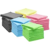 ZOLLNER Geschirrtuch, (Spar-Set, 50-tlg), 32 x 32 cm, 80% Polyester, 20% Polyamid, vom Hotelwäschespezialisten