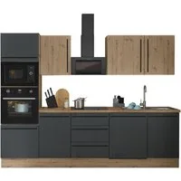 KOCHSTATION Küchenzeile Florida, Breite 280 cm, wahlweise mit E-Geräten,Softclose für Türen/Schubkästen