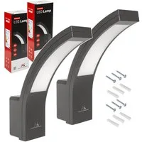 Maclean LED Außen-Wandleuchte MCE343 Wandlampe 10W 2000lm IP54, LED fest integriert, Neutralweiß, für Garten, Garage & Hauseingang, Neutralweiß 4000K