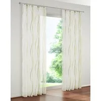 OTTO home Gardine Dimona (2 St), Kräuselband, transparent, Voile, 2er-Set, Bestseller, Polyester, Wellen