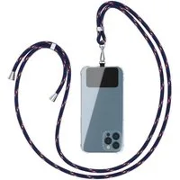EAZY CASE Handykette Universal für jedes Smartphone zum Umhängen, Phone Chain mit Karabiner abnehmbar für alle Modelle Blau Marine