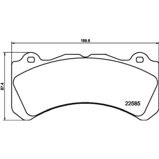 Hella Bremsbel?ge vorne Volvo S60 V60