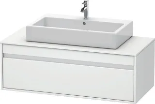 Duravit Ketho Konsolenwaschtischunterbau wandhängend Weiß Matt 1200x550x426 mm - KT669601818 KT669601818