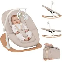 lionelo Hochstuhl CELIA (3-in-1-Hochstuhl Komplettset), 3in1/Einhandverstellung/Kunstleder/Tablett/Babyset enthalten