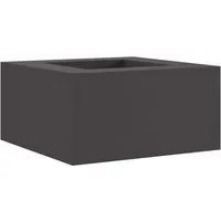 vidaXL Feuerstelle Feuerstelle Schwarz 80 x 80 x 40 cm Wetterfeststahl, (1-St)