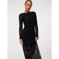 Vero Moda Maxikleid VMLOVA LS MESH 7/8 DRESS JRS NOOS Materialmix