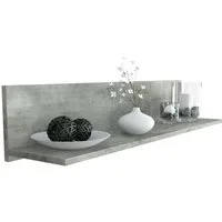 Vladon Wandregal Skadu, Schweberegal, Beton Dunkel Optik (97,5 x 18,5 x 18,5 cm)