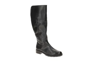 "Gabor 72.029 Damenstiefel Schwarz - Schwarzer Echtleder Langschaftstiefel mi...