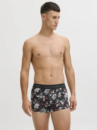 JACK&JONES - JACFLOWER MICROFIBER 3 PACK NOOS Black - Gr. - S