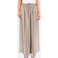 Seasons of April Palazzohose BIANCA (1-tlg) Satinhose Damen Weit Palazzo Glänzend Marlenehose Amora Bindeband