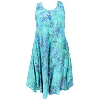 Guru-Shop Midikleid Boho Sommerkleid, luftiges Midikleid in.. alternative Bekleidung