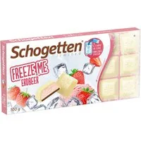 Schogetten Schokolade, Schogetten Freeze me Erdbeere Weiße Schokolade mit Erdbeercreme 100g