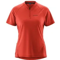 Gonso Radtrikot SITIVO Jersey Blue W Damen Fahrradtrikot mit Rückentasche, Half-Zip Trikot, Loose Fit