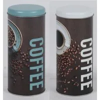 BURI Vorratsdose Kaffeepaddose Vorratsdose Kaffeepads Kaffeespender Paddose Kaffeedose, Metall