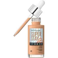 MAYBELLINE NEW YORK Foundation SUPER STAY 24H SKIN TINT MIT VITAMIN C, bietet dank hautähnlicher Pigmente eine leichte bis mittlere Deckkraft