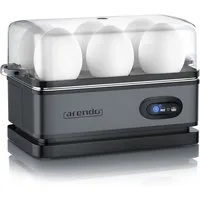 Arendo Eierkocher 6-fach, Edelstahl, mit Warmhaltefunktion, frei wählbarer Härtegrad, Anzahl Eier: 6 St., 400 W, Kipp-Funktionsschalter mit Indikationsleuchte, für bis zu 6 Eier