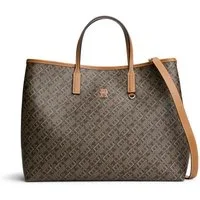 Tommy Hilfiger Handtasche TH MONOPLAY SATCHEL, Damen Umhängetasche, Schultertasche mit Allover-TH-Logoprint