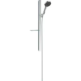 hansgrohe Rainfinity 130 3jet Brauseset 27672000 Brausekopf 130mm, Brausestange 90cm, 9 l/min, chrom