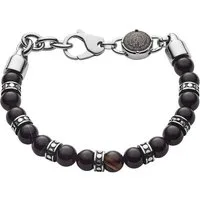 Diesel Edelstahlarmband Diesel Herren-Armband Stein Achat