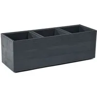 Kreher Blumenkasten XXL "Eco Wood" 39 Liter in Anthrazit