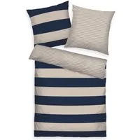 TOM TAILOR HOME Bettwäsche BOLD STRIPES in Gr. 135x200cm, 155x220cm oder 200x220cm, Renforcé, 2 teilig, new bedroom, mit farbigem Markenreißverschluss