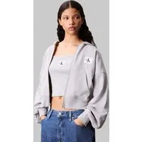 Calvin Klein Jeans Sweatjacke Oversized Fit, mit Kapuze, reine Baumwolle