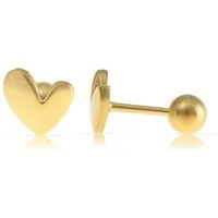 Made by Nami Ohrring-Set in Gold Herz Ohrringe aus Chirurgischem Edelstahl, Wasserfester Schmuck Geschenk für Frauen - Valentinstagsgeschenk