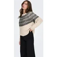 ONLY Strickpullover ONLSIDONA LIFE LS JQ O-NECK KNT